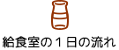 給食室の1日の流れ